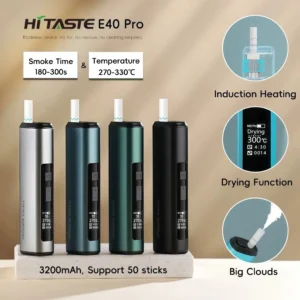 新款上市 HITASTE E40 Pro 加熱煙主機 高效能感應加熱－沐研精選加熱菸配件
